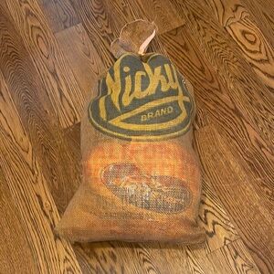 burlap potato bag